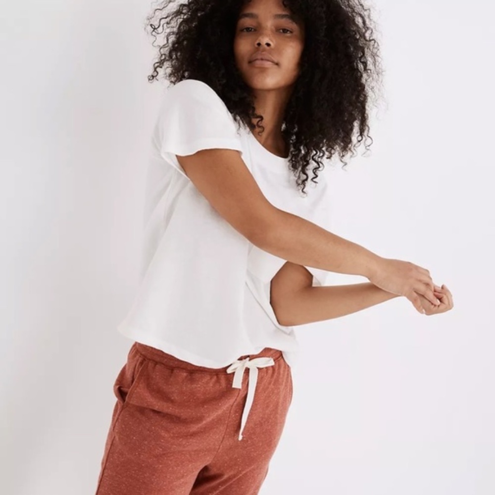 Madewell MWL White Pocket Raglan Tee Size L